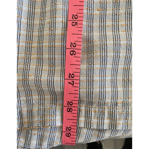 COLUMBIA Grey Short Sleeve Button Cotton Plaid Checkered Shirt Men's SZ XL - Picture 4 of 6